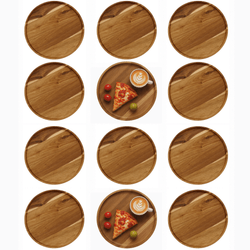 12 Pack Acacia Wooden Serving Charger Plates – 12.5 Inch Round Tea Trays & Snack Platters 12 Pack Acacia Wooden Serving Charger Plates – 12.5 Inch Round Tea Trays & Snack Platters