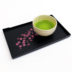 Cherry Blossom Japanese Plastic Lacquered Tray – 10 x 6.3 Inch Tea, Sake, and Sushi Serving Tray, Made in Japan Cherry Blossom Japanese Plastic Lacquered Tray – 10 x 6.3 Inch Tea, Sake, and Sushi Serving Tray, Made in Japan
