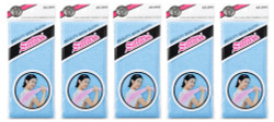 Salux Blue Nylon Japanese Beauty Skin Bath Wash Cloth – Exfoliating Body Towels, 5 Pack, Made in Japan