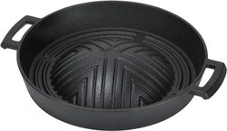 Pearl Metal Genghis Khan Pot 10.6 in Deep Type Cast Iron Cassette Stoves