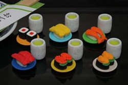 6 Pcs Iwako Japanese Erasers Conveyor Belt Sushi 