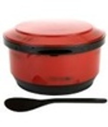 Rice Serving Bowl with Lid and Rice Paddle Scoop Japanese Ohitsu Chinese Asian Restaurant Rice Container for 4-6 Serving, Made in Japan, Red Rice Serving Bowl with Lid and Rice Paddle Scoop Japanese Ohitsu Chinese Asian Restaurant Rice Container for 4-6 Serving, Made in Japan, Red