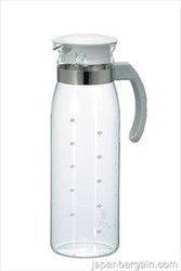 Hario"Slim" Refrigerator Water Bottle, 1400ml, White