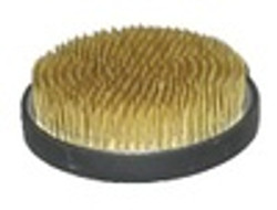 Japanese Ikebana Kenzan Flower Frog for Flower Arrangements Brass Floral Arranging Pin Needle Holder Made in Japan, 3-1/4" Diameter