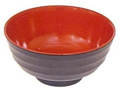Black/Red Melamine Noodle Soup Bowl 6.25in Black/Red Melamine Noodle Soup Bowl 6.25in