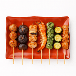 Black/Red Melamine Tempura Plate 13.25×9 – Restaurant Quality