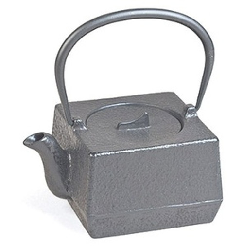 Black Square Cast Iron Teapot 18oz