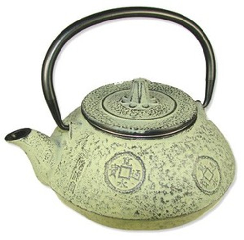 Ancient Coin Tetsubin Cast Iron Teapot 21oz