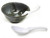 Pack of 12 Soup Spoons Japanese Soup Spoons Chinese Soup Spoons Rice Spoons Pho Spoons Ramen Soup Spoons Wonton Soup Spoons, White Color, Notch and Hook Style