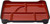 Red and Black Japanese Lacquered Bento Box – 6 Compartments, 5 ct, Made in Japan