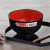  10 Japanese Soup Bowls, 38 fl.oz Plastic Bowl Black and Red Color Made in Japan