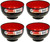 4 Pack Japanese Plastic Rice Bowl 11 oz Microwave and Dishwasher Safe Made in Japan