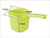 2 Pack Green Plastic Water Ladles Bath Ladle Dipper Filipino Tabo Flat Bottom Bath Water Scoop Made in Japan