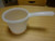 2 Pack White Plastic Water Ladles Bath Ladle Dipper Filipino Tabo Flat Bottom Bath Water Scoop Made in Japan