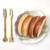 10 Pack 6 psc Reusable Bamboo Snack Dessert Forks Set, Two Prong Forks Bistro Cocktail Forks Tasting Appetizer Forks Fruit Forks Natural Bamboo 5.5" Long