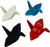 16 Pieces Porcelain Chopstick Rest Origami Crane Shape Holder White Blue Black Red Color