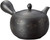 Yamaki Ikai L655 Obi Net Teapot Spring and Autumn Black Pine Skin Flower Crest 5.7 x 6.7 x 4.3 inches Tokoname Ware