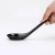 8 Pcs Japanese Black Soup Spoons with Hook Black 6.5 inch