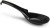 4 Pack Black Melamine Japanese Chinese Soup Spoon with Hook 6.25 inch
