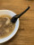 4 Pack Black Melamine Japanese Chinese Soup Spoon with Hook 6.25 inch