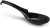 12 Pack Black Melamine Japanese Chinese Soup Spoon with Hook 6.25 inch