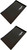 2 Pack Black Kitty Serving Trays Plastic Lacquered Tea Sake Tray Sushi Plates Made in Japan