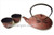 Red Cast Iron Tea Set Dragonfly