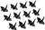  Porcelain Chopsticks Rest Holder Japanese Origami Crane Shape Wedding Favors for Guest, Black Color, Pack of 12