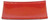 Black/Red Melamine Sushi Plate 6.5x4.5in