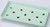 Sushi Neta Case Plate Plastic Sushi Display Case Plate with Drip Holes for Sashimi Raw Fish 8.75x5 inch, Light Green