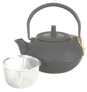 Black Hobnail Cast Iron Teapot 15oz