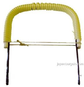 Japanese teapot handle replacement 4-3/4 in form left to right Material: Plastic, wood, wire Made in japan