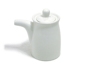 White Porcelain Soy Sauce Dispenser 5oz