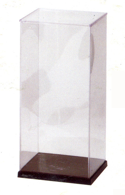 Japanese Plastic Doll Display Case 10.5x17.25in