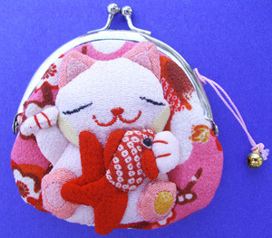 Maneki Neko Lucky Cat Coin Purse #22408-2