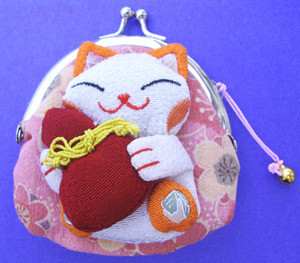 Maneki Neko Lucky Cat Coin Purse #22408-3