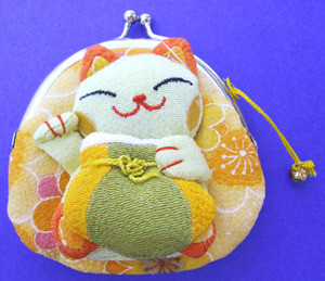 Maneki Neko Lucky Cat Coin Purse #22408-8