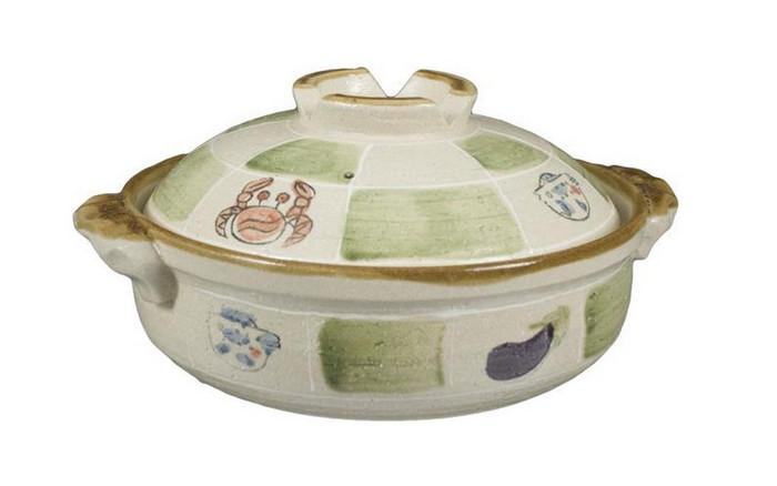 Clay Pot for Cooking Japanese Ceramic Hot Pot Donabe Casserole Korean Earthenware Pot with Lid (9-inch, Green)