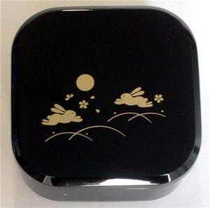 Japanese Lunch Bento Box Black Bunny