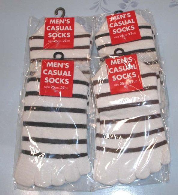 1 Pair Men's Five Toe Slipper Geta Tabi Sock