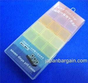 Japanese 7 Days Vitamin Pill Box Medicine Case