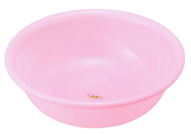 Japanese Plastic Basin Tub Leaf Series Pink