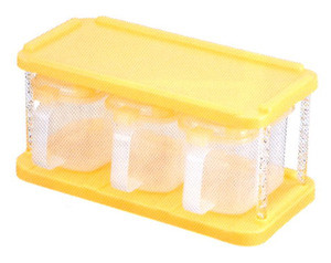 Japanese Plastic Kitchen Condiment Container Set
