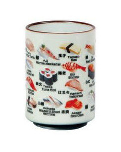 Japanese Porcelain Sushi Teacup 10oz