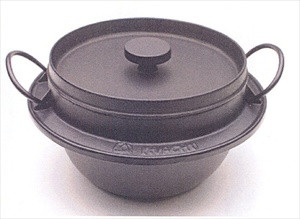 Japanese Iwachu Gohan Nabe Cast Iron Rice Cooker 5Go