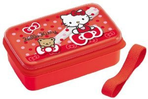 Sanrio Hello Kitty Bear & Ribbon Lunch Bento Box w/ Chopsticks