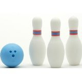 1 pack 4 pieces Iwako erasers - Bowling (Color May Vary)