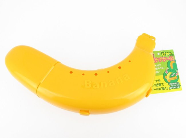 Yellow/Orange Color Plastic Banana Protecting Case