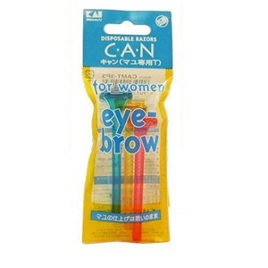 Japanese Mini-T Eyebrow Razors by KAI