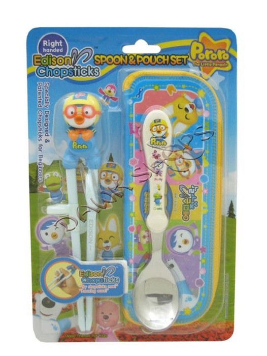 Edison Pororo Training Chopsticks & Spoon Set Edison Pororo Training Chopsticks & Spoon Set
